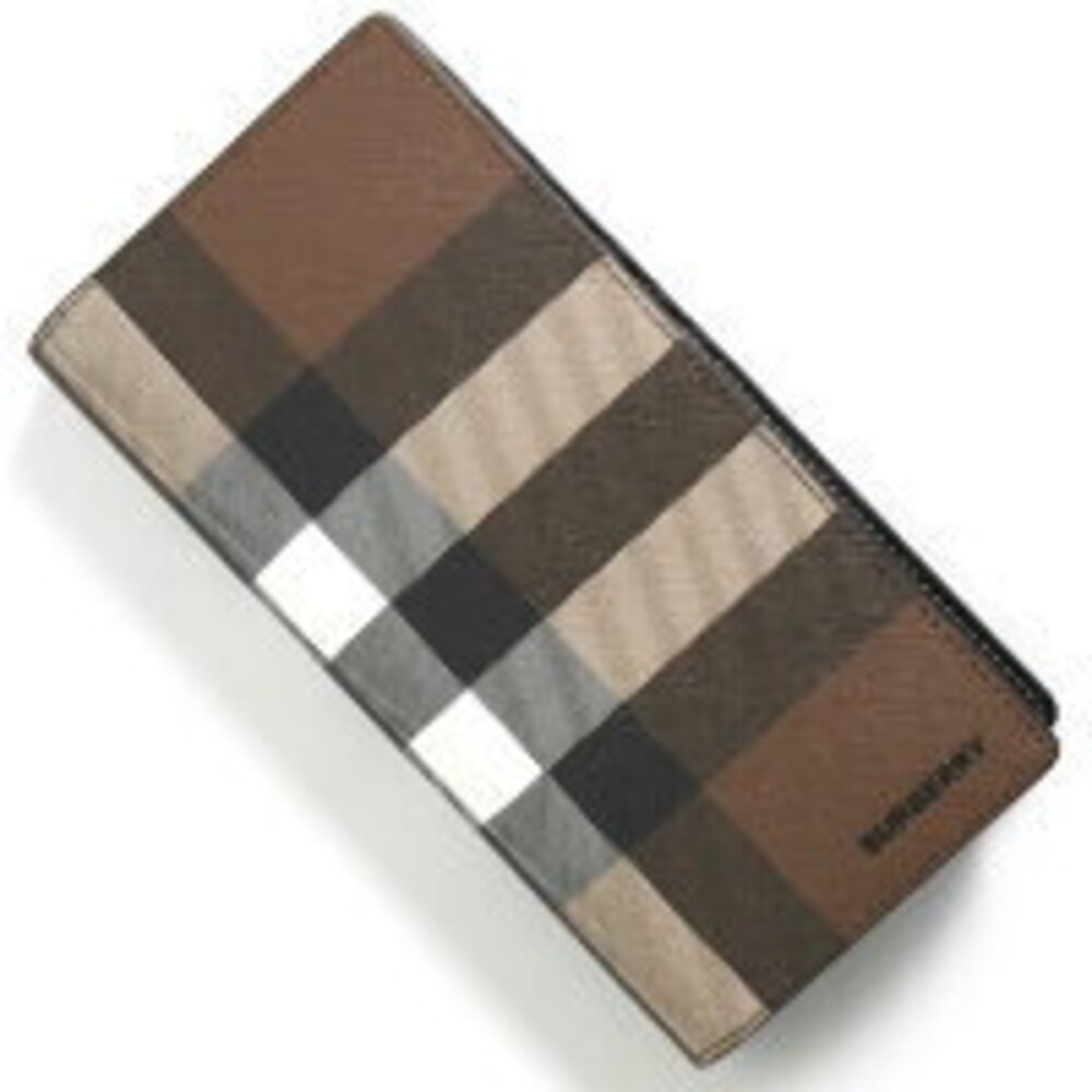 Burberry Cavendish Giant Check Long Wallet Birch Brown CAVEMDISH